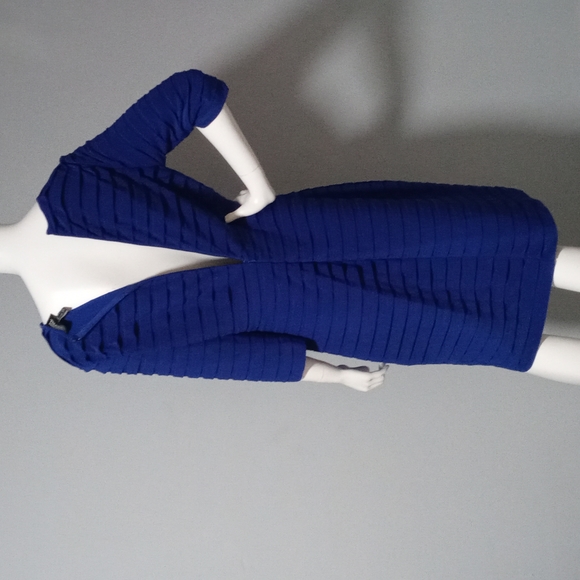 ADRIANNA PAPELL ROYAL BLUE DRESS - Picture 6 of 9